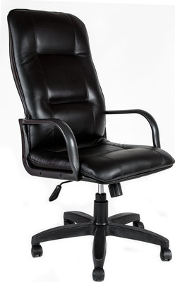 Кресло офисное Деловая обстановка Филадельфия Стандарт кожа (черный)