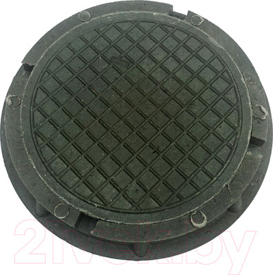 Люк канализационный Стандартпарк Круглый малый садовый / 352252 (450x60, зеленый)