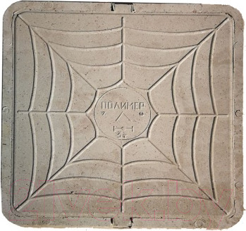 Люк канализационный Стандартпарк Полимерно-композитный квадратный / 3548711 (665x60, серый)