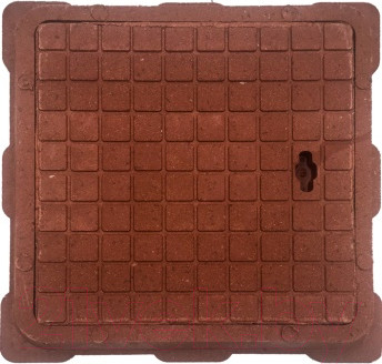 Люк канализационный Стандартпарк Квадратный малый садовый / 3522511 (460x53, красный)