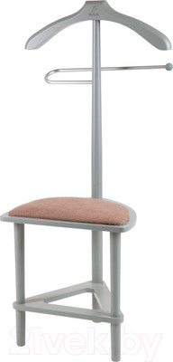 Стойка для одежды Мебелик Костюмная с сиденьем В 26Н (серый)
