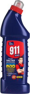 Чистящее средство для ванной комнаты 911 Formula Гель для сантехники Морская свежесть (750мл)