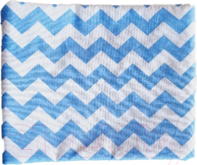 Пеленка детская Sofi Зигзаги / 622 (голубой)