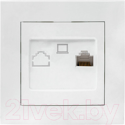 Розетка EKF PROxima Валенсия / EWK01-035-10 (белый)