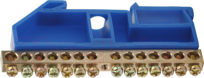 Шина нулевая ЭРА NO-222-48 / Б0033429 (синий)