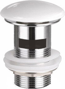 Донный клапан Ceramica Nova CN2000X (белый, c переливом)