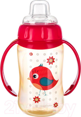 Поильник Canpol Cute Animals / 56/512 (320мл, красный)