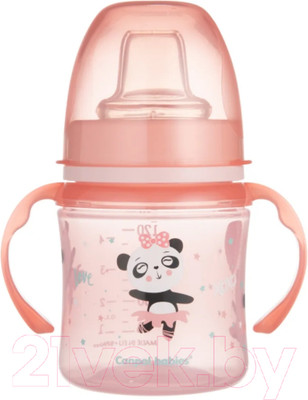 Поильник Canpol Easy Start Exotic Animals / 35/207 (120мл, розовый)