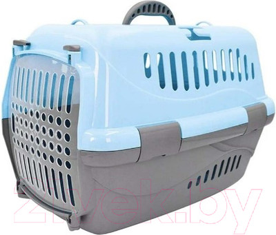 Переноска для животных ZooExpress Турне 18111 (L, голубой)