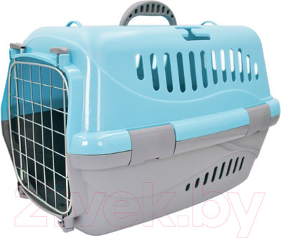 Переноска для животных ZooExpress Турне 16311 (М, голубой)