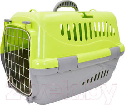 Переноска для животных ZooExpress Турне 16313 (М, зеленый)