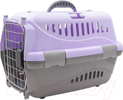 Переноска для животных ZooExpress Турне авиа 16412 (М, фиолетовый)