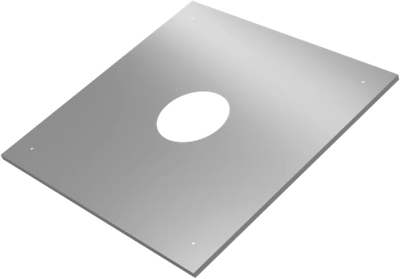 Экран защитный для труб Ferrum 430/0.5мм 580x580 Ф210 / f5321 (с отверстием)