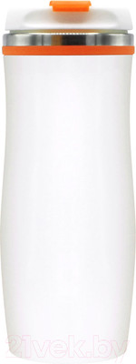 Термокружка Utta Latte / 5003.07 (белый/оранжевый)