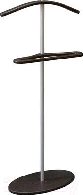Стойка для одежды Мебелик Костюмная Дэви 3 (металлик/венге)