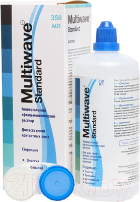 Раствор для линз Multiwave Standart с контейнером (350мл)