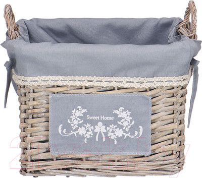 Корзина Natural House Лен 290x190x220 / EW-17 S (серый)