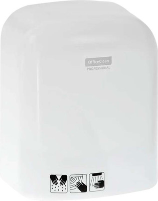 Сушилка для рук OfficeClean Professional сенсорный 1650Вт ABS-пластик  (белый)