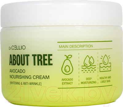 Крем для лица Dr. Cellio About Tree Avocado Nourishing Cream Whitening & Anti-Wrinkle (90мл)