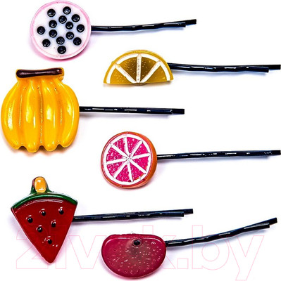 Набор заколок для волос Bradex Фрукты / AS 1080 (6шт)