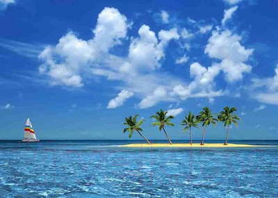 Фотообои листовые Твоя планета Люкс Солнечный остров (272x194)