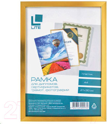 Рамка Lite RAMPL/Gl (золотистый)