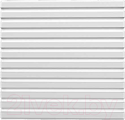 Гипсовая панель Polinka Рейки РК1 (500x500, белый)