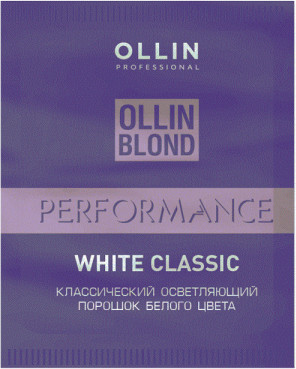 Порошок для осветления волос Ollin Professional Blond Классический белый (30г)