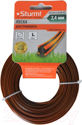 Леска для триммера Sturm! GT3535-2.4-G4-15