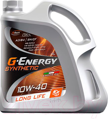 Моторное масло G-Energy Synthetic Long Life 10W40 / 253142395 (4л)