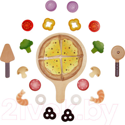Набор игрушечной посуды Hape Перфекто Пицца / E3173_HP