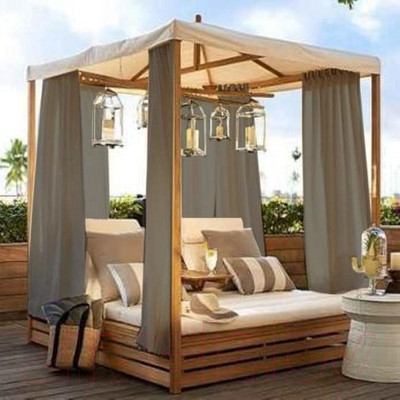 Штора для террасы Nivasan H1.UP+L-2 (140x220, хаки)