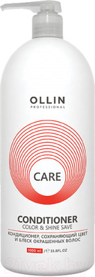 Кондиционер для волос Ollin Professional Care сохраняющий цвет и блеск окрашенных волос (1л)