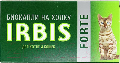 Капли от блох IRBIS Инсектоакарицидные для котят и кошек (1мл)