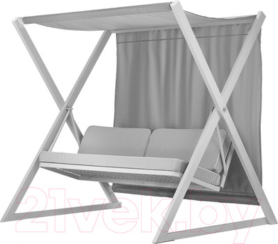 Качели садовые ПИК Сакура 004 (серебристый/светло-серый/серый)