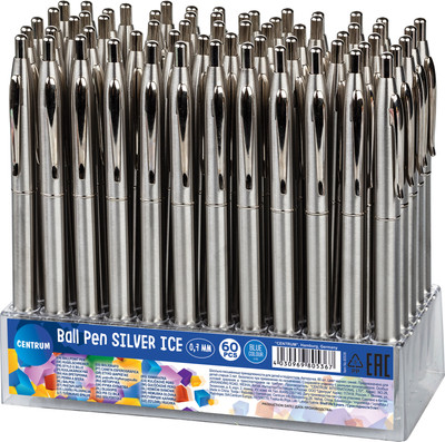 Ручка шариковая Centrum Silver ice / 80536