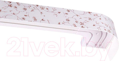 Карниз для штор LEGRAND Галант Элегия 7см с поворотами 2.4м / 48071701 (хром)