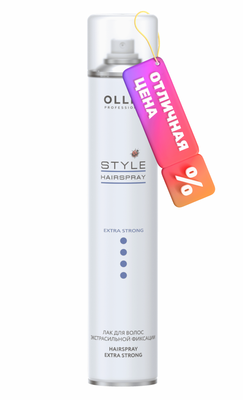Лак для укладки волос Ollin Professional Style экстрасильной фиксации (450мл)