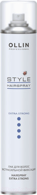 Лак для укладки волос Ollin Professional Style экстрасильной фиксации (450мл)