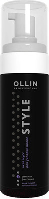 Мусс для укладки волос Ollin Professional Style Аква сильной фиксации (150мл)