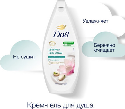 Гель для душа Dove Фисташковый крем и магнолия (250мл)