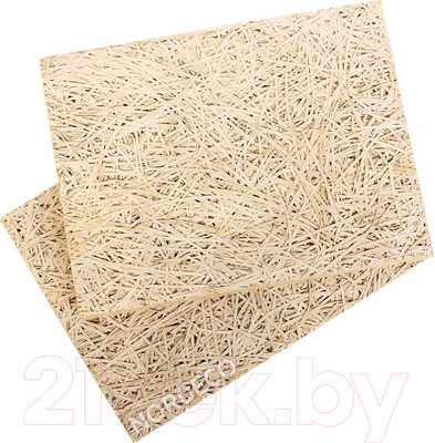 Плита теплоизоляционная Nordeco 450 Фибролитовая 1200x600x25мм с фаской (белый цемент)