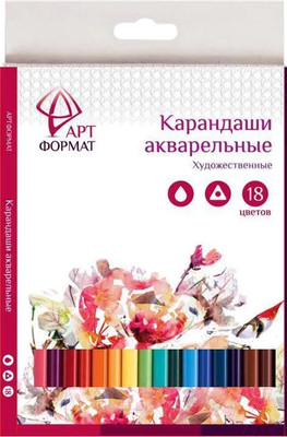 Набор акварельных карандашей АртФормат AF03-041-18