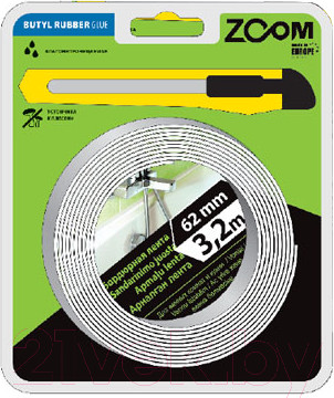 Лента бордюрная самоклеящаяся Zoom 02-5-5-502 (белый)