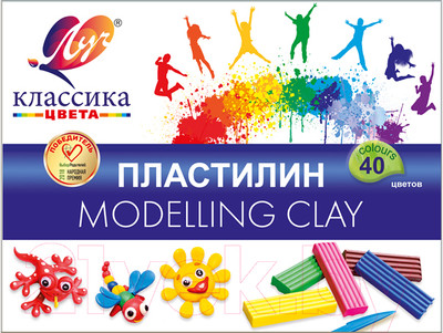 Пластилин ЛУЧ Классика / 30С 1922-08 (40цв)