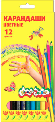 Набор цветных карандашей Каляка-Маляка ККМ12 (12цв)