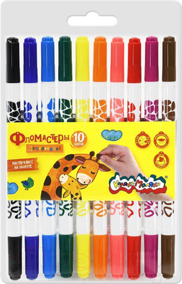 Фломастеры Каляка-Маляка ФДККМ10 (10цв)
