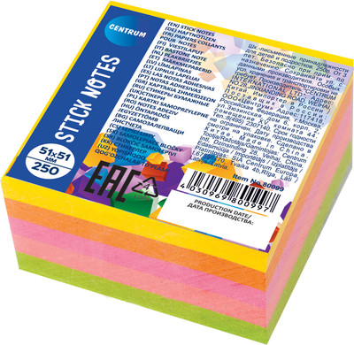 Блок для записей Centrum 80099 (250л, неон)