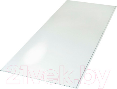 Панель ПВХ Sanrelia Альянс Белый глянец (3300x250x7мм)