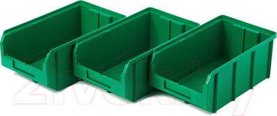 Набор лотков для метизов Стелла-техник V-3-К3 (3шт, зеленый)